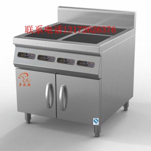 商用電磁爐柜式四頭煲仔爐3.5KW*4