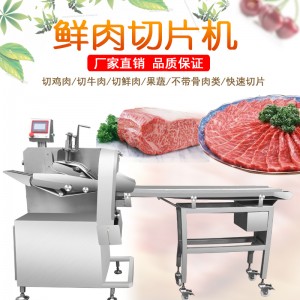 九盈大型鮮肉切片機JYR-160 五花肉切片機 切火腿片設備直銷