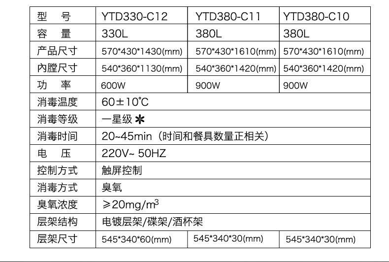 圣托 餐具消毒柜 立式家用 商用消毒碗柜 飯店保潔 酒杯架C10/C11