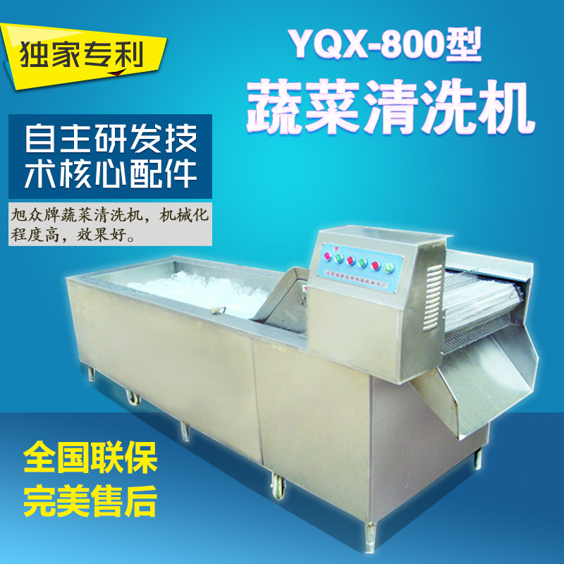 旭眾YQX-800型商用自動蔬菜清洗機滅菌消毒食堂酒店洗菜機洗果機