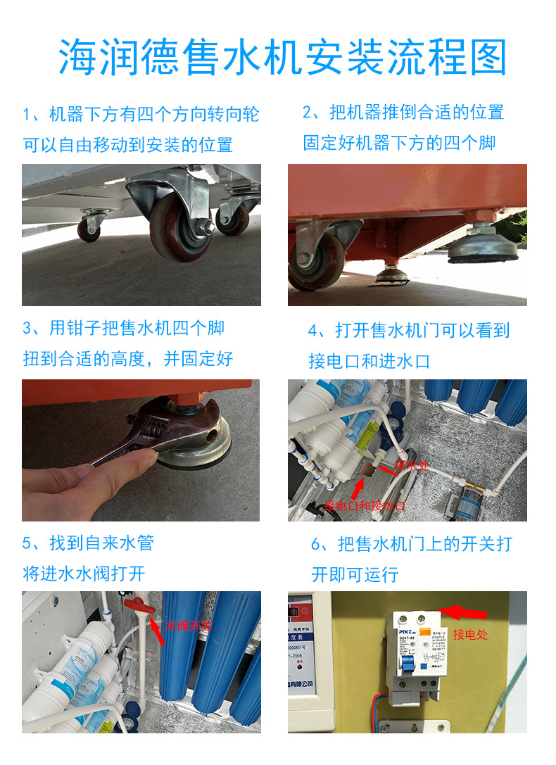 海潤德小區戶外刷卡投幣無人自動商用售水機過濾純凈水直飲凈水器