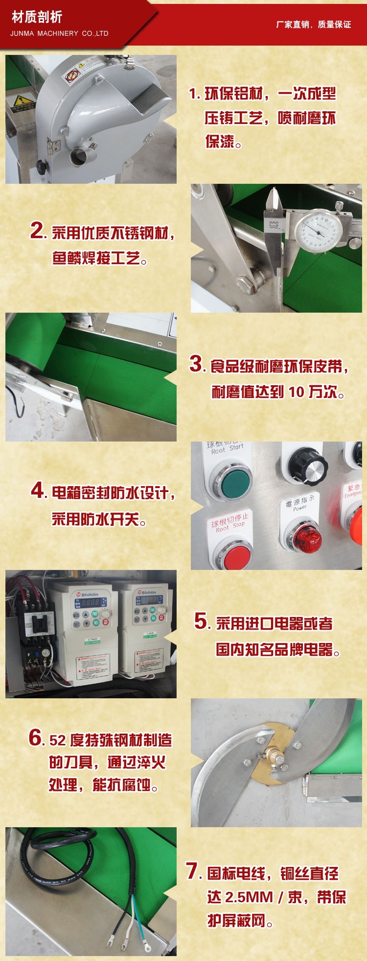 蔬果切碎機 商用不銹鋼食物切碎機 生姜大蒜打碎機 安全可靠