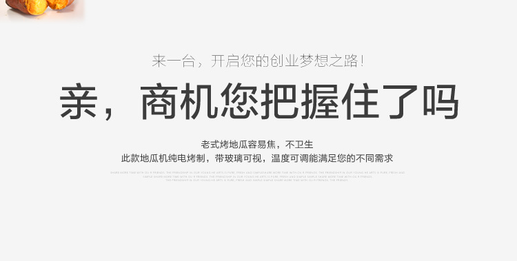 單層加厚玻璃電熱烤地瓜機器商用烤紅薯爐電烤番薯機烤玉米機爐