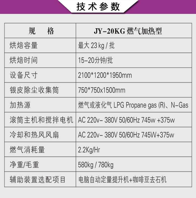 京億 東億20KG商用燃?xì)饪Х榷购姹簷C 咖啡工廠烘焙機 廠家直銷