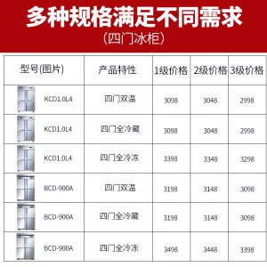 德瑪仕冷藏柜立式四門(mén)冰柜商用 展示柜 KCD1.0L4立式四門(mén)全冷凍