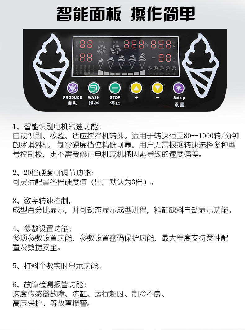 自助商用酸奶軟冰淇淋機(jī)大型膨化雪糕機(jī)全自動甜筒冰激凌機(jī)可批發(fā)