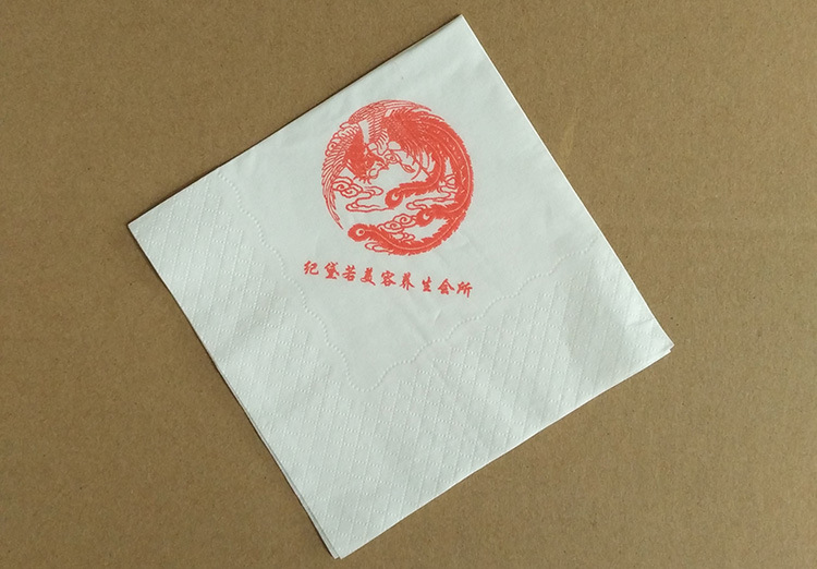 餐廳方巾紙2層230*230餐巾紙批發(fā)定制酒店散裝紙巾印LOGO整箱包郵