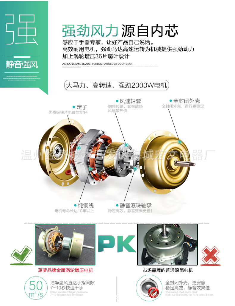 廠家直銷 高速干手器全自動烘手機 酒店烘手器感應干手機批發