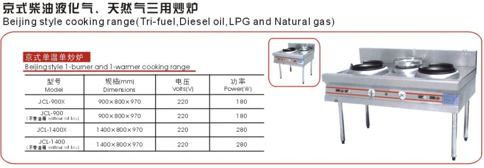 JCL-900X 京式燃氣獨炒爐單炒爐單灶煤氣炒爐單炒單尾炒爐