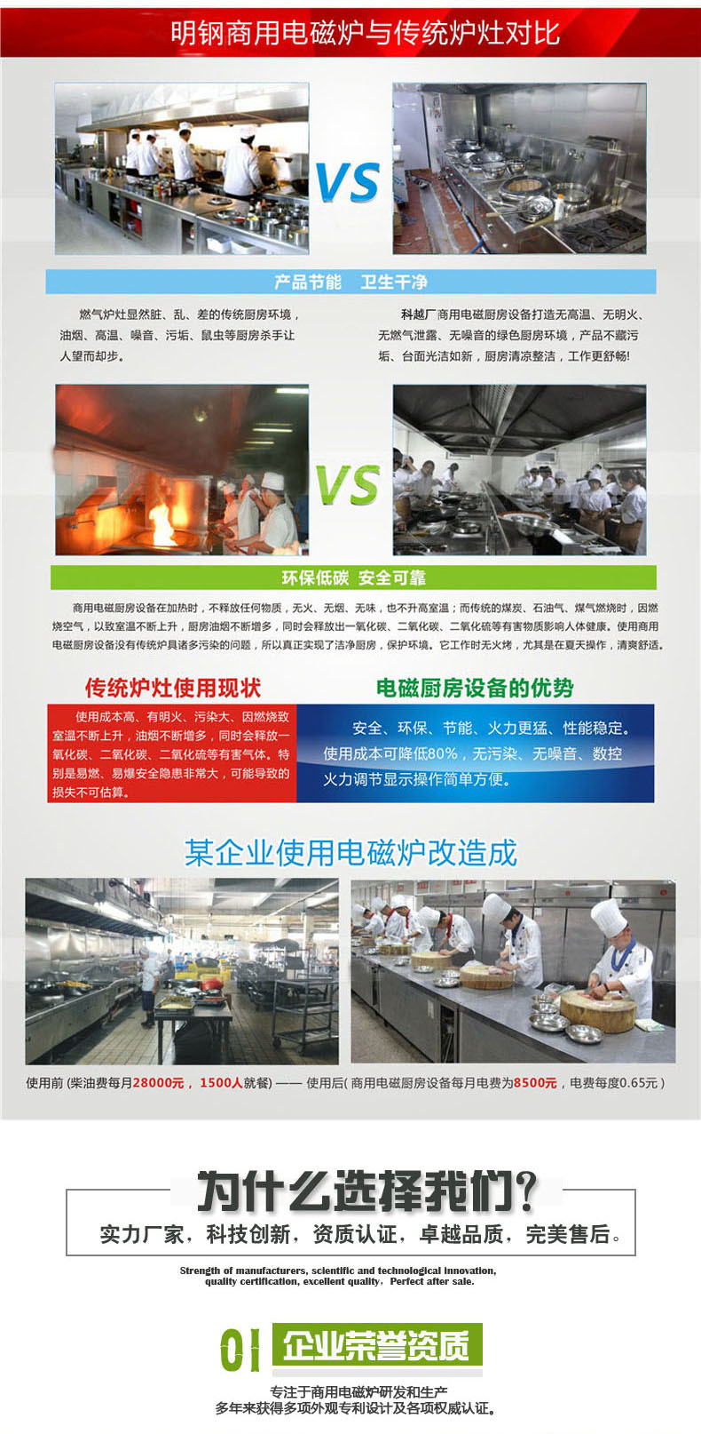 科越廠家直供廚房炊事設(shè)備廚房電器定制 明鋼商用電磁雙頭矮湯爐